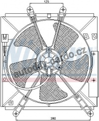 Ventilátor chladiče NISSENS 85330