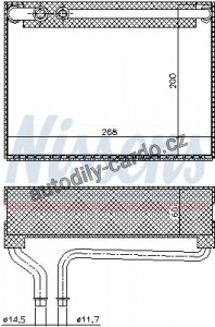 Výparník NISSENS 92186