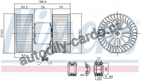 Vnitřní ventilátor NISSENS 87196