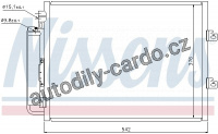 Chladič klimatizace NISSENS 940126
