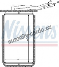 Výměník tepla NISSENS 71769
