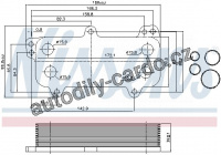 Chladič motorového oleje NISSENS 90684