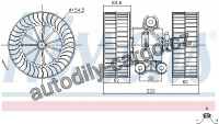 Vnitřní ventilátor NISSENS 87212