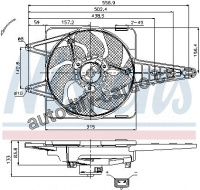 Ventilátor chladiče NISSENS 85341