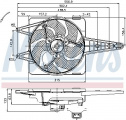 Ventilátor chladiče NISSENS 85341