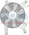 Ventilátor chladiče klimatizace NISSENS 85383