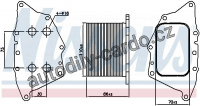 Chladič motorového oleje NISSENS 90862