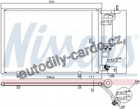 Chladič klimatizace NISSENS 940500