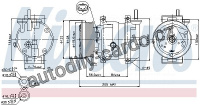 Kompresor klimatizace NISSENS 89221