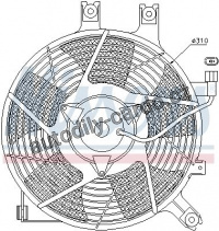 Ventilátor chladiče klimatizace NISSENS 85384