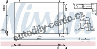 Chladič klimatizace NISSENS 94392