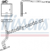 Výměník tepla NISSENS 71771