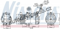 Kompresor klimatizace NISSENS 89222