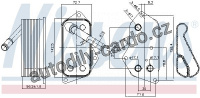 Chladič motorového oleje NISSENS 90689