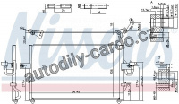 Chladič klimatizace NISSENS 94395