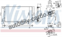 Chladič klimatizace NISSENS 94785