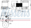 Chladič motorového oleje NISSENS 90696