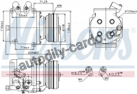 Kompresor klimatizace NISSENS 89226