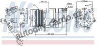 Kompresor klimatizace NISSENS 89062