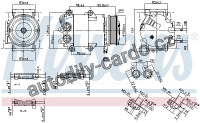 Kompresor klimatizace NISSENS 890392