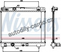 Chladič motoru NISSENS 64671A