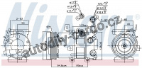 Kompresor klimatizace NISSENS 890430