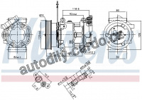 Kompresor klimatizace NISSENS 89064