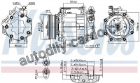 Kompresor klimatizace NISSENS 890584