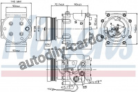 Kompresor klimatizace NISSENS 89066