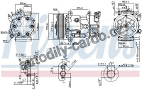 Kompresor klimatizace NISSENS 89067