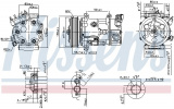 Kompresor klimatizace NISSENS 89067