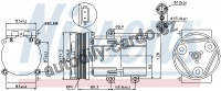 Kompresor klimatizace NISSENS 89068