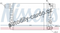 Chladič motoru NISSENS 61805