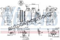 Kompresor klimatizace NISSENS 890621