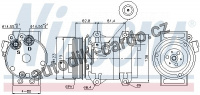 Kompresor klimatizace NISSENS 89070