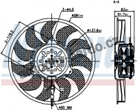 Ventilátor chladiče NISSENS 85692