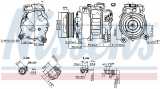 Kompresor klimatizace NISSENS 890622