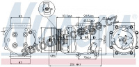 Kompresor klimatizace NISSENS 89071