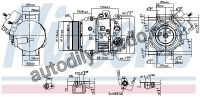 Kompresor klimatizace NISSENS 890631