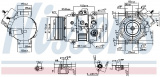 Kompresor klimatizace NISSENS 890631