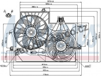 Ventilátor chladiče NISSENS 85200