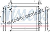 Chladič motoru NISSENS 646804