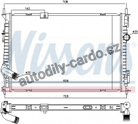 Chladič motoru NISSENS 68733
