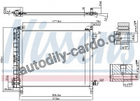 Chladič klimatizace NISSENS 940372