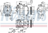 Kompresor klimatizace NISSENS 89073