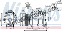 Kompresor klimatizace NISSENS 89074