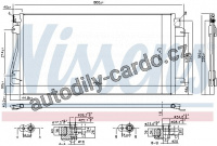 Chladič klimatizace NISSENS 94660