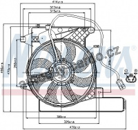 Ventilátor chladiče NISSENS 85203