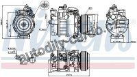 Kompresor klimatizace NISSENS 89075