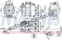 Kompresor klimatizace NISSENS 890635